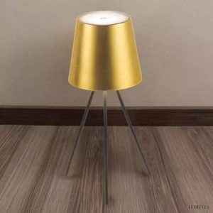 Lampka stołowa z nogami styl minimalistyczny z dimmerem dotykowym