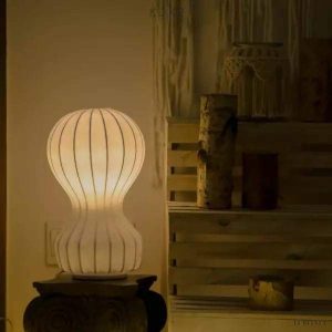 Lampa stołowa Gatto w stylu cocoon idealna do wnętrz