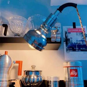 Retro lampa klipsowa industrialna w stylu retro