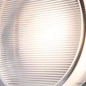 Lampka ścienna Roc z metalowo-szklanym wykończeniem