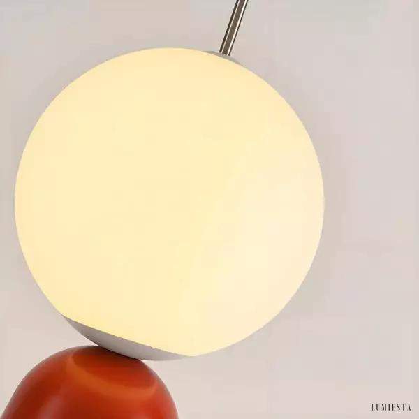 Molecular Ball, minimalistyczna lampa podłogowa z kulistymi kloszami i czarną podstawą