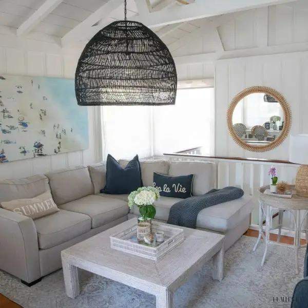 Stratvert - Lampa wisząca pleciona w stylu boho