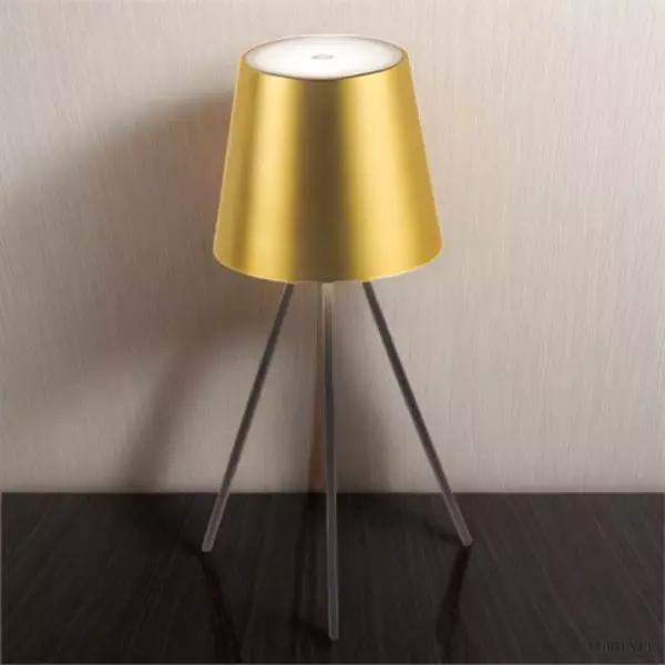 Lampka stołowa z nogami styl minimalistyczny z dimmerem dotykowym