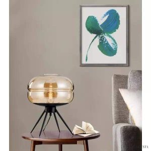 Lampa stołowa z lakierowanego szkła w nowoczesnym stylu