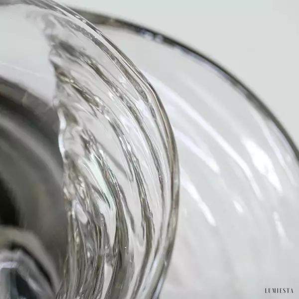 Lampa ścienna Bauhaus w kształcie okrągłym ze szkła