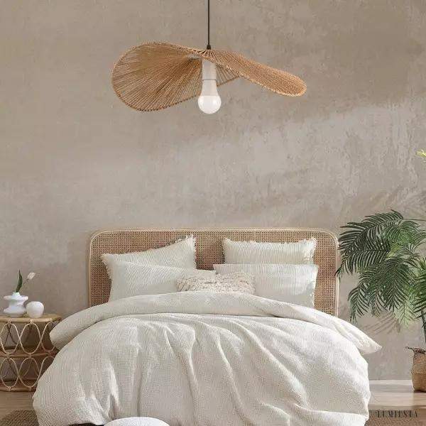 image_11-45.jpg Rattanowa lampa wisząca Wabi Sabi ze słomkowym kapeluszem