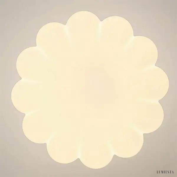 Art Deco pendant lamp in cream Bauhaus style, multicolored, 1-light, Ø16cm