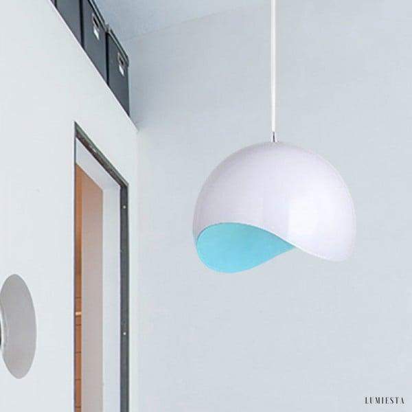 Modern eggshell globe pendant lamp in a minimalist style