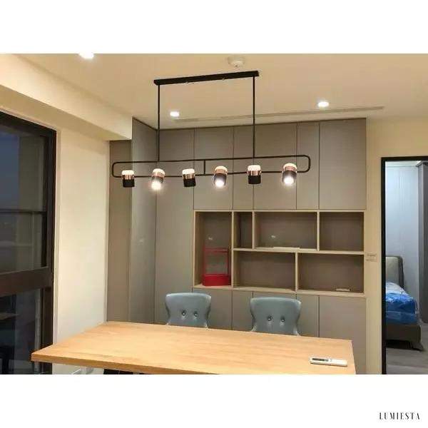 Lampa wisząca LED Slim w stylu art deco z regulowanym kloszem