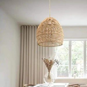 Stratvert - Lampa wisząca pleciona w stylu boho