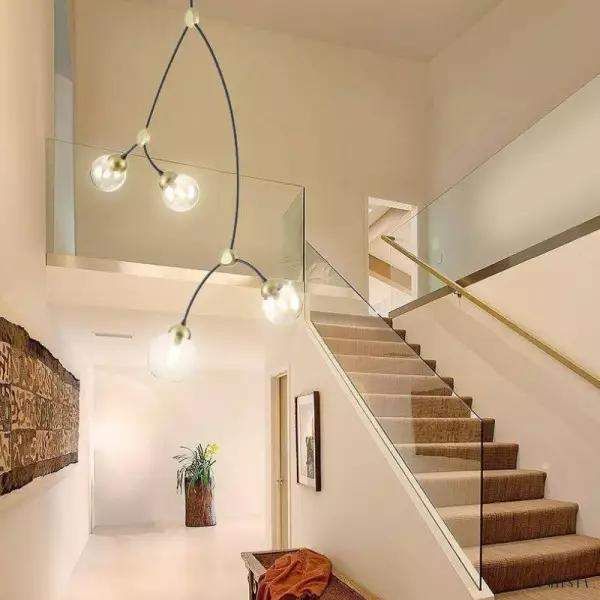 Lampa wisząca Ivy w egzotycznym stylu z dmuchanego szkła