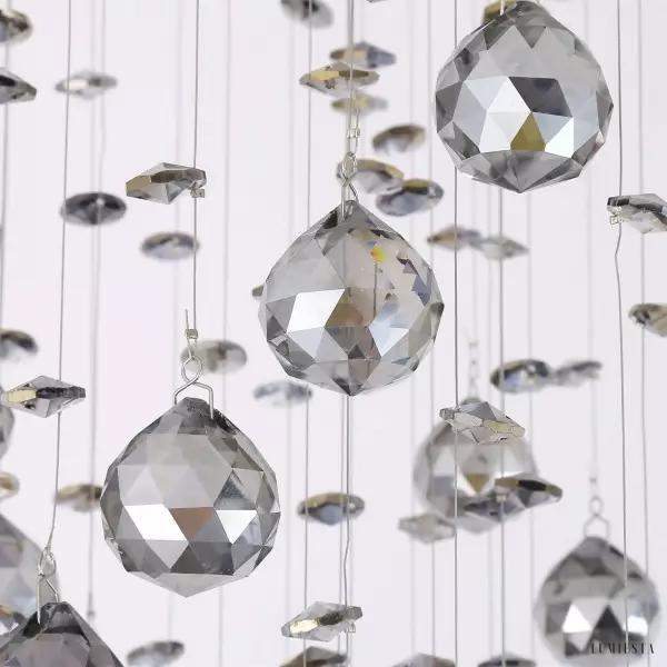 Luxury rotating crystal pendant light
