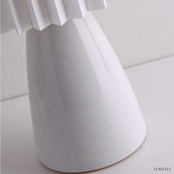 Nowoczesna urocza lampa stołowa plisowana w trzech kolorach