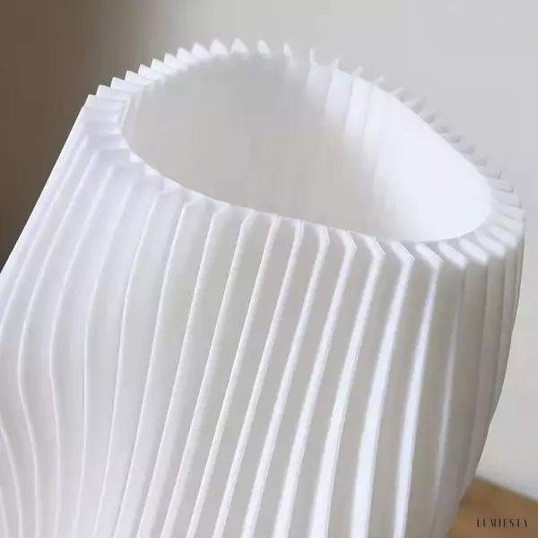 Nowoczesna lampka nocna z 3D wydruku elegancki styl minimalistyczny