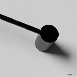 Nowoczesna czarna lampa ścienna LED w minimalistycznym stylu