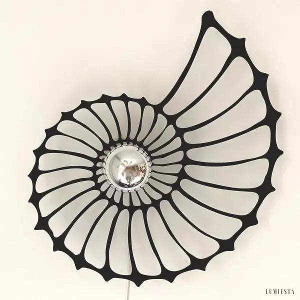Lampka ścienna LED Nautilus w stylu nowoczesnym 50 cm