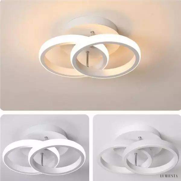 Lampa sufitowa Nordic z geometrycznym wzorem i dimmerem