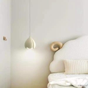 Lampa Wisząca Kwiatowa w Stylu Francuskim z Pąkami