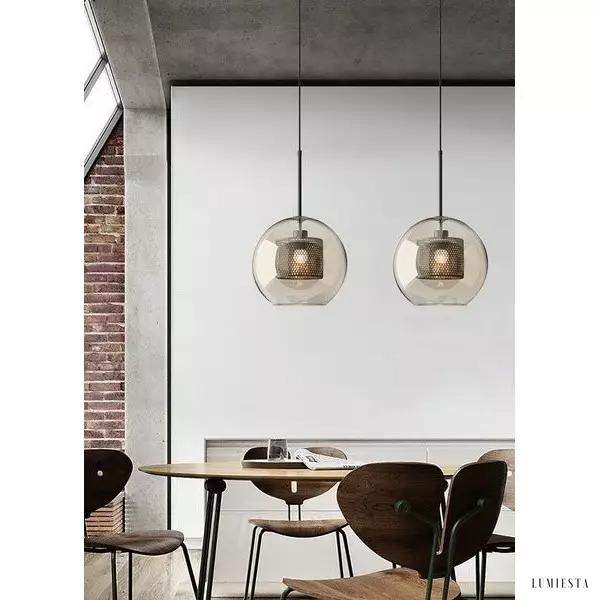 Wind glass pendant lamp in modern style