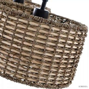 Rustykalny żyrandol z 3 abażurami w stylu industrialnym