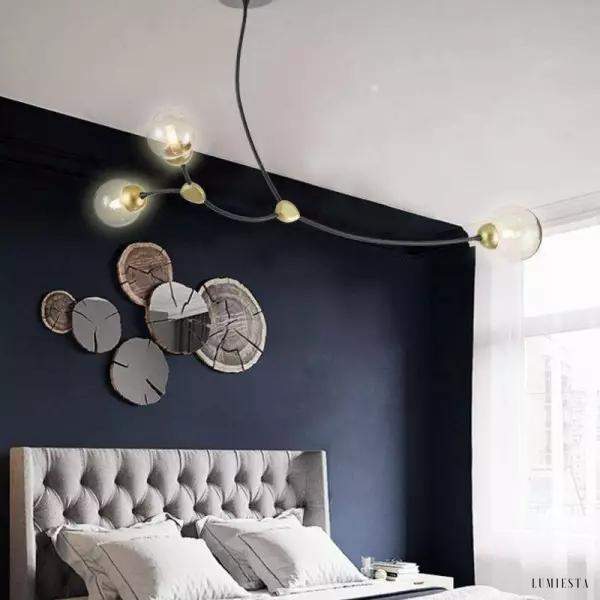 Lampa wisząca Ivy w egzotycznym stylu z dmuchanego szkła