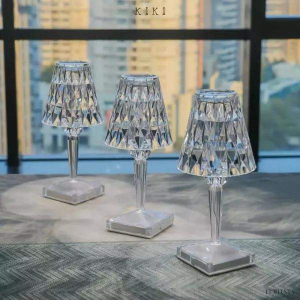 Elegancka lampka stołowa LED w stylu barokowym z akumulatorem