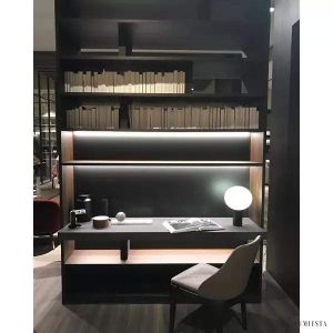 Lampa stołowa Laguna okrągła złota szklana elegancka 37cm