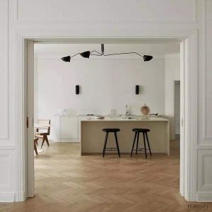 Obeji - Lampa sufitowa stylowa z regulowanym kloszem