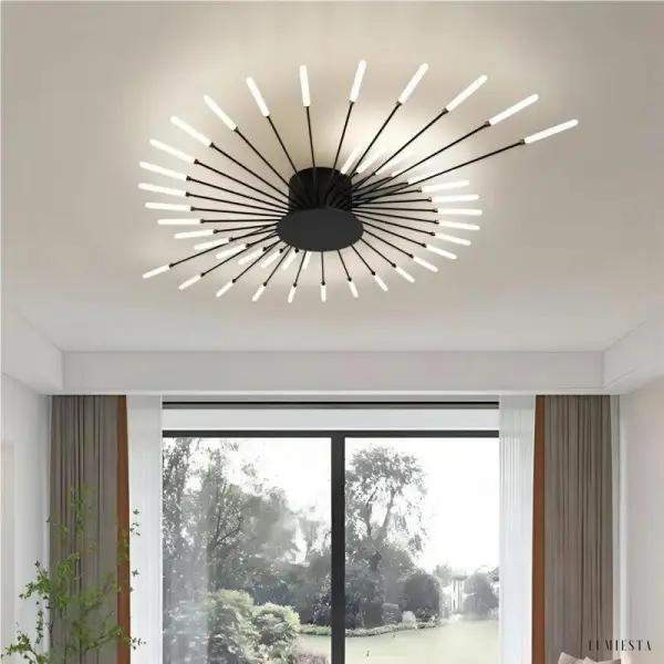 Nowoczesna lampa sufitowa Sputnik z efektem fajerwerków