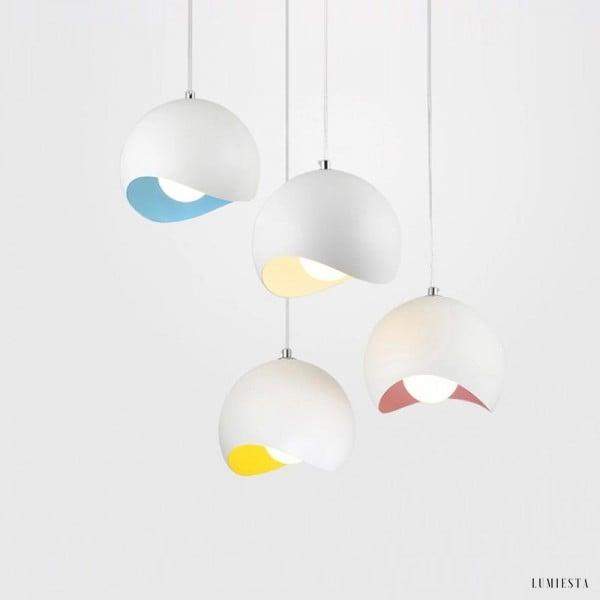 Modern eggshell globe pendant lamp in a minimalist style