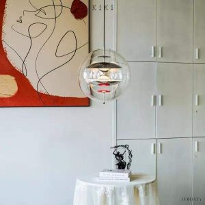 Lampa wisząca West nowoczesny klosz kula eleganckie oświetlenie