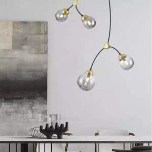 Lampa wisząca Ivy w egzotycznym stylu z dmuchanego szkła