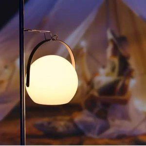 Lampa campingowa przenośna LED z uchwytem stylowa