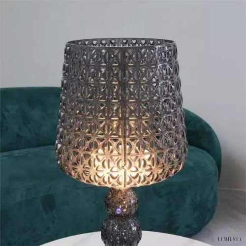 Mini lampa stolikowa Kabuki stylowa akrylowa z regulacją światła