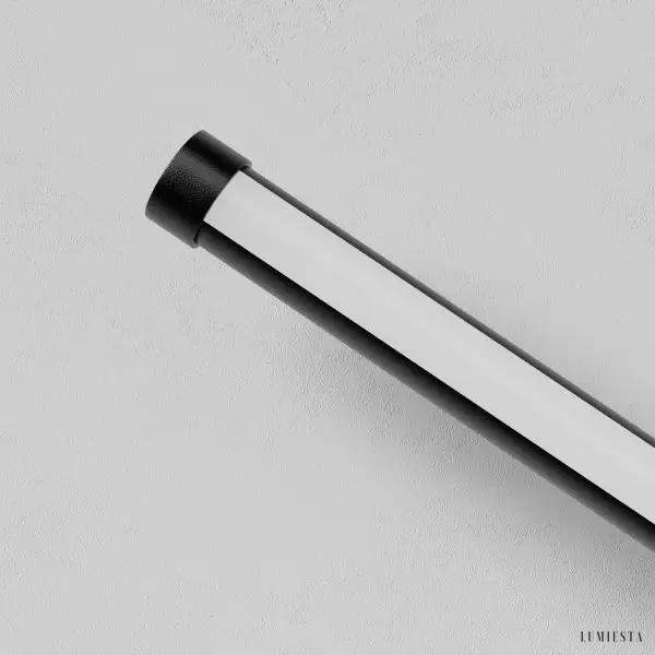 Nowoczesna czarna lampa ścienna LED w minimalistycznym stylu