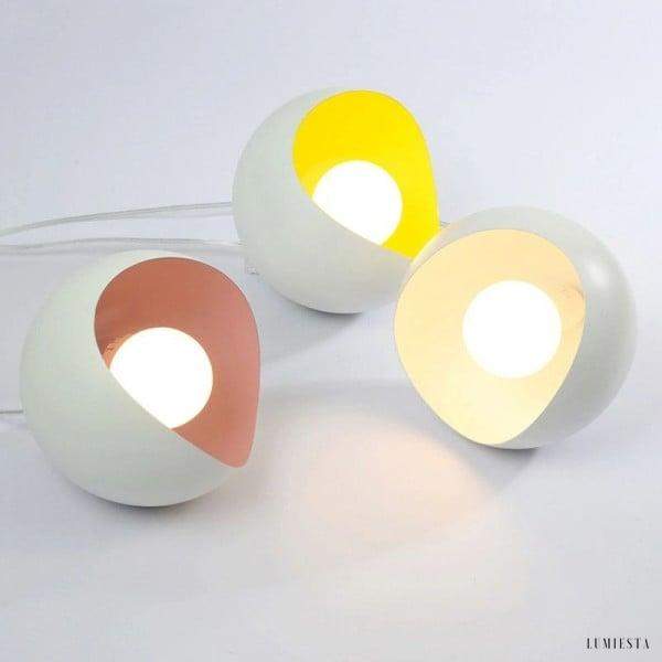 Modern eggshell globe pendant lamp in a minimalist style