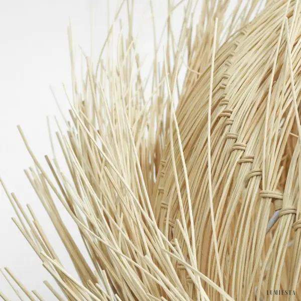 Rattanowa lampa wisząca Nesta w stylu Boho