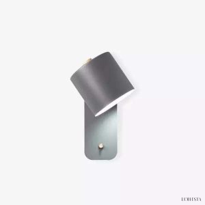 Nowoczesna lampa metalowa z ruchomą głowicą 180 stopni