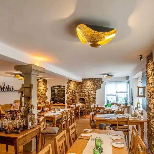 Lampa wisząca Lederam Manta z eleganckim kloszem