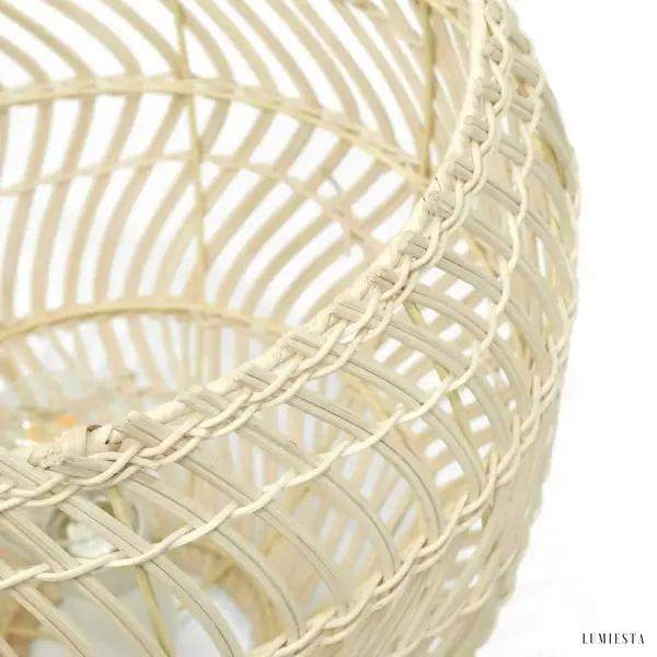 Stratvert - Lampa wisząca pleciona w stylu boho