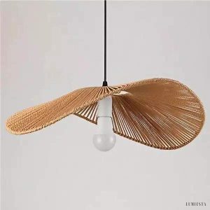image_17-15.jpg Rattanowa lampa wisząca Wabi Sabi ze słomkowym kapeluszem
