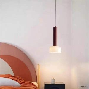 Nowoczesna włoska lampa wisząca minimalistyczna z kloszem szklanym