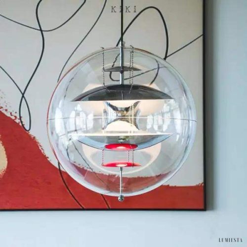 Lampa wisząca West nowoczesny klosz kula eleganckie oświetlenie