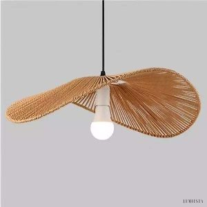 image_18-15.jpg Rattanowa lampa wisząca Wabi Sabi ze słomkowym kapeluszem