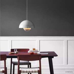 Lampa wisząca Kwiatowa w kształcie półkuli w różnych kolorach