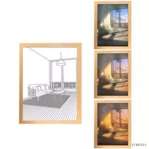 Lampka dekoracyjna z kreatywnym malowaniem styl minimalistyczny