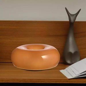 Nowoczesna okrągła lampa stołowa z LED dotykowym w stylu Bauhaus