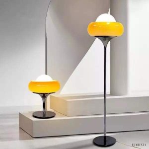 Stylowa lampa stołowa Bauhaus Egg Tart w minimalistycznym wzornictwie