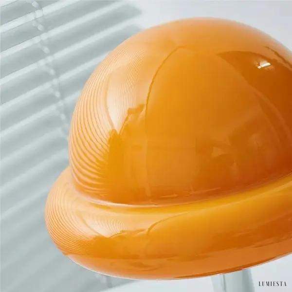 Lampa stołowa Morandi w stylu Bauhaus z kloszem grzybowym