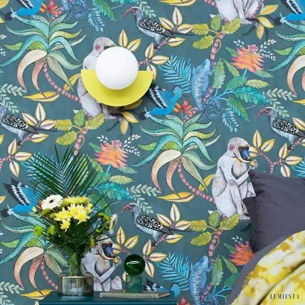 Kolorowa lampa ścienna Nordic Candy z szklanym kloszem